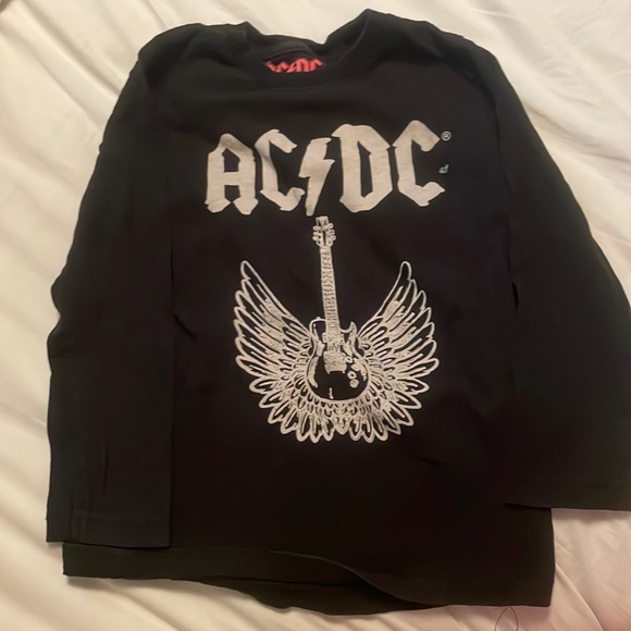 Zara Other - ZARA AC/DC long sleeve black tee size 5 boys